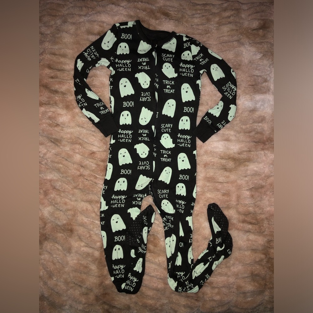 Boys 5T Halloween footie pajamas